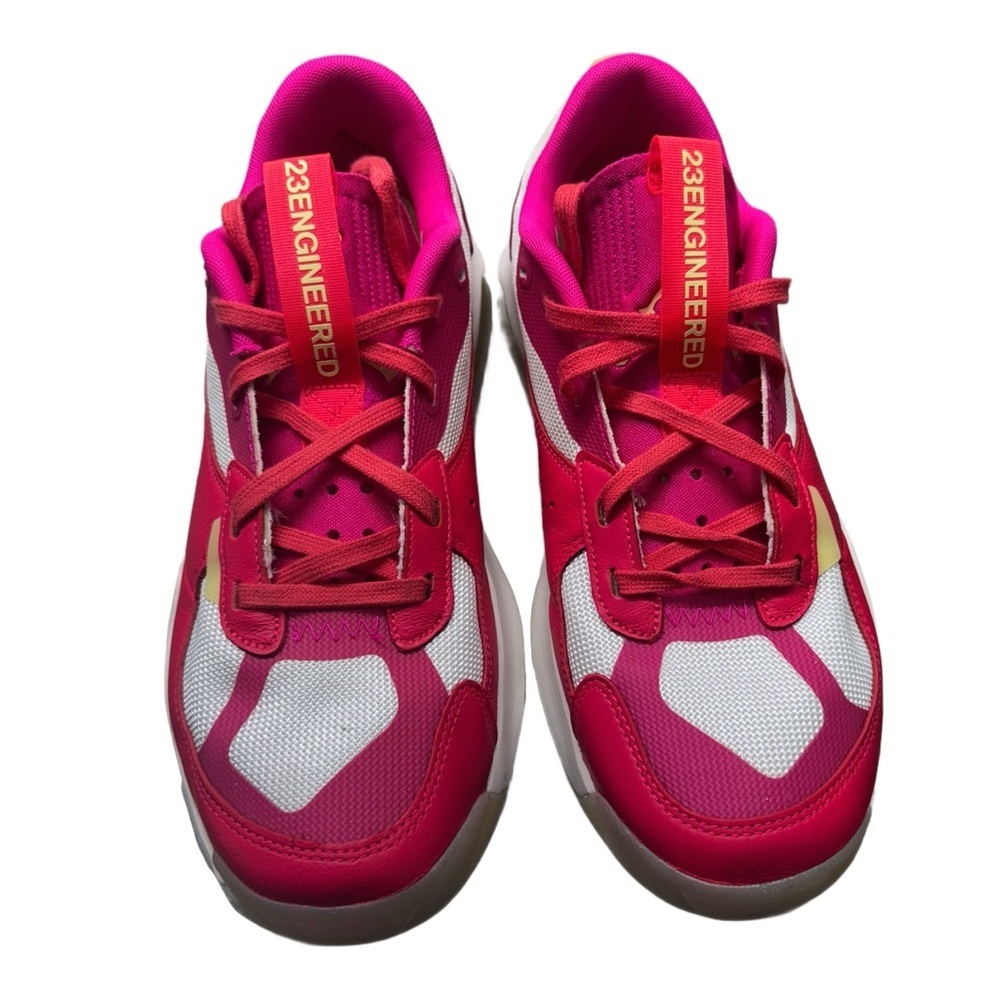 Jordan Pink and White Sneakers Athletic Low-Top
